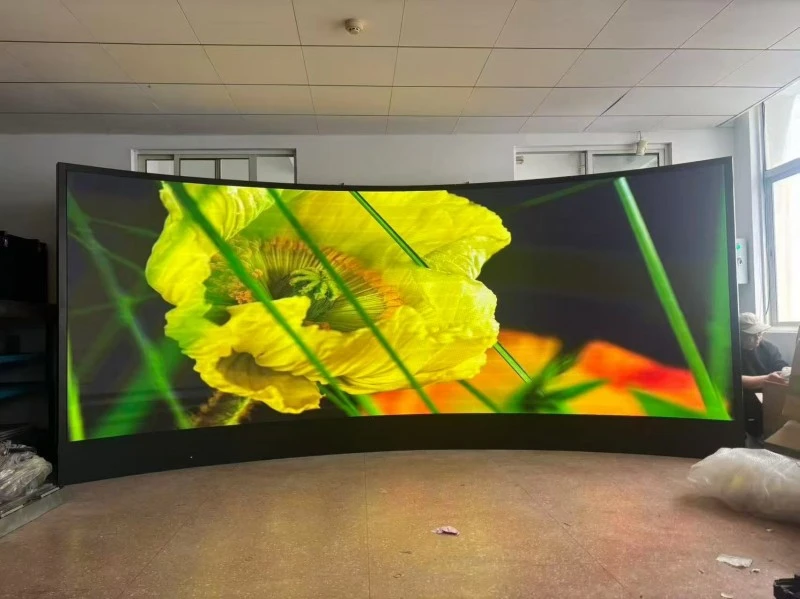 Curved Floor Stand for LED Display